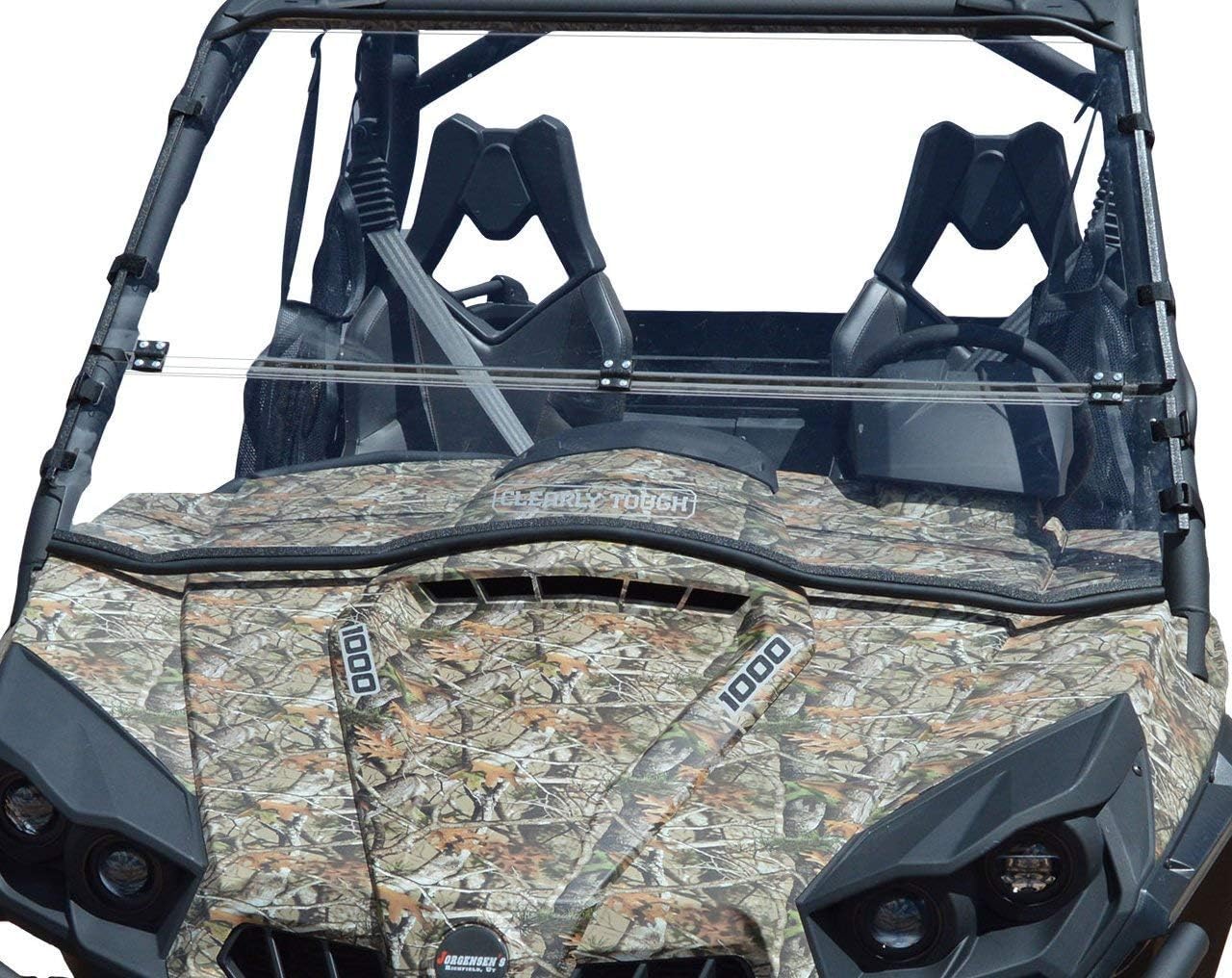 Clearly Tough Can Am Commander Full Folding Windshield (does not fit 2021 and newer models) | |Scratch Resistant| Extremely Versatile | Premium Lexan MR10 Poly w/Hard Coat | Made in America!
