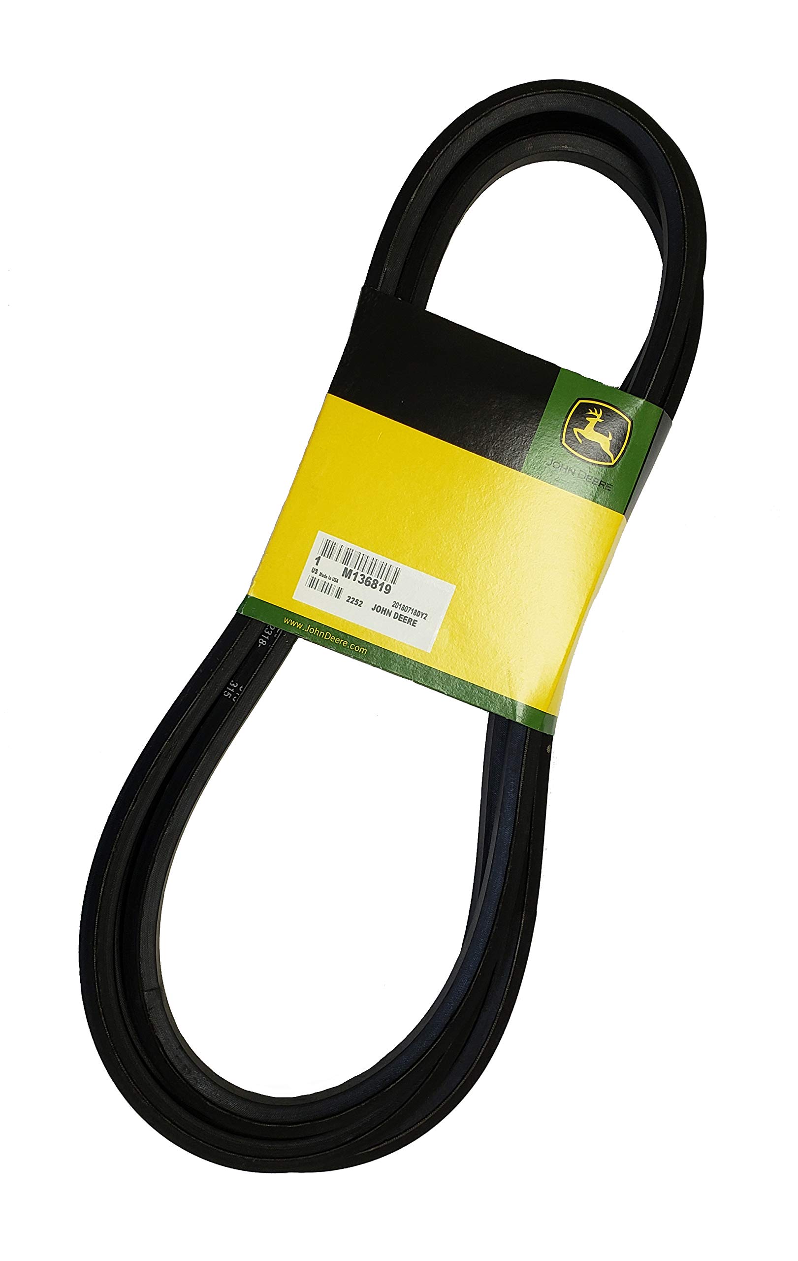 Ceinture M136819 John Deere Original Equipment haute résistance