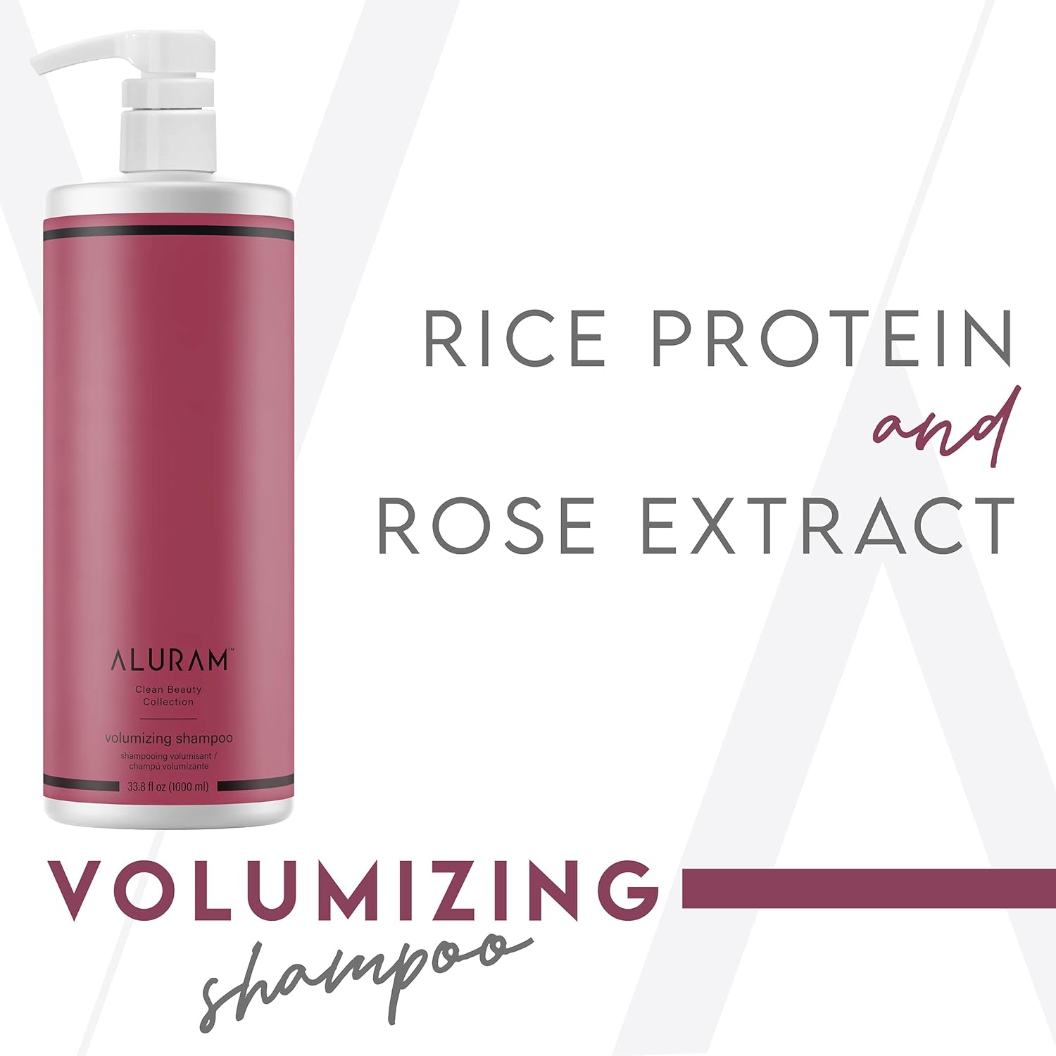 ALURAM Volumizing Shampoo, Non-Drying Gentle Cleanser Adds Body & Fullness for All Hair Types - Image 2