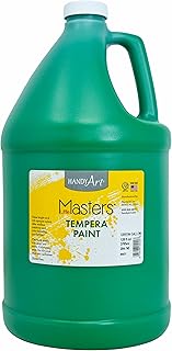 Handy Art Little Masters Tempera Paint, Green, 128 oz Gallon Bottle, Made in USA, Certified Non-Toxic, Washable Easy Cleanup for Classroom, Art, Craft, & School Projects