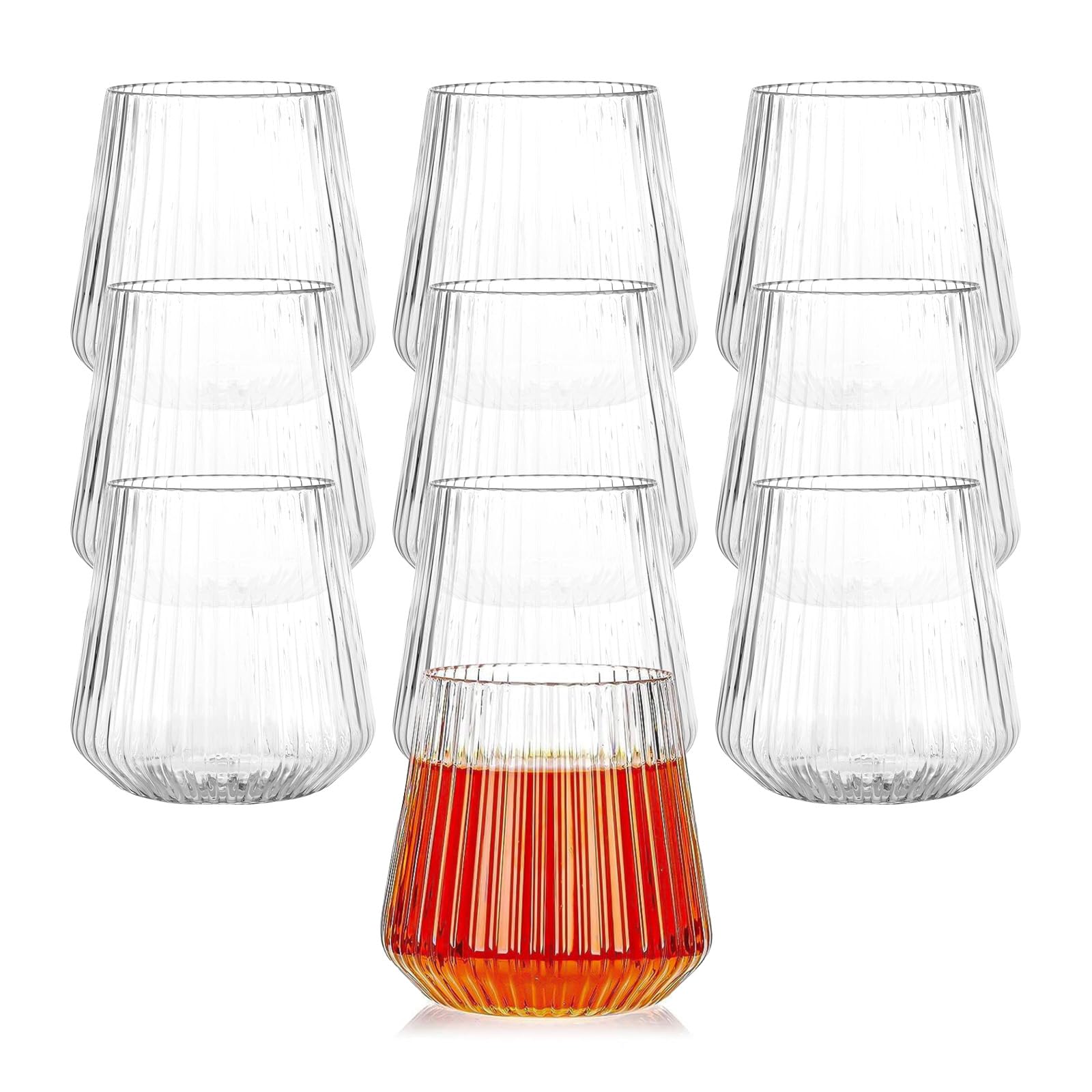 Verre à vin plastique 400ml sans BPA sain et réutilisable pour buffet