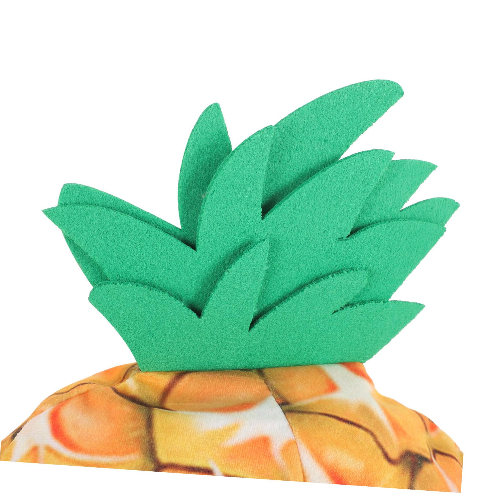 Sombrero de Piña de Peluche Amarillo para Fotos y Fiesta | Pp Algodón, Diseño de Fruta Forma de Piña, Talla Infantil, Obsequio para Cumpleaños