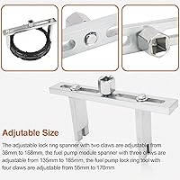 Vista 4 de CMOOD Herramienta de extracción de bomba de combustible, herramienta universal de anillo de bloqueo de bomba de combustible, herramienta de anillo