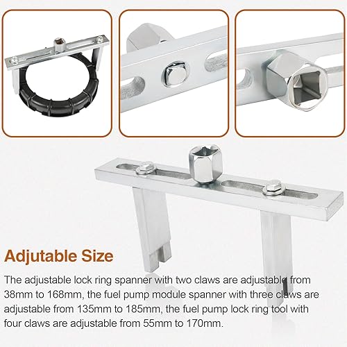 Miniatura 4 de CMOOD Herramienta de extracción de bomba de combustible, herramienta universal de anillo de bloqueo de bomba de combustible, herramienta de anillo
