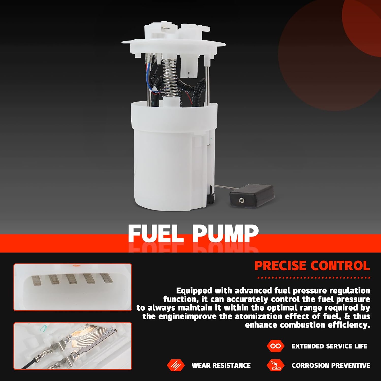 Electric Fuel Pump Assembly Compatible with Nissan Altima 2007-2013 2.5L L4 3.5L V6 Fuel Pump for Maxima 2009-2014 3.5L V6,17040-ZX01B 17040-9N00A 17040-JA00A 17040-ZX00A 17040-ZX00B