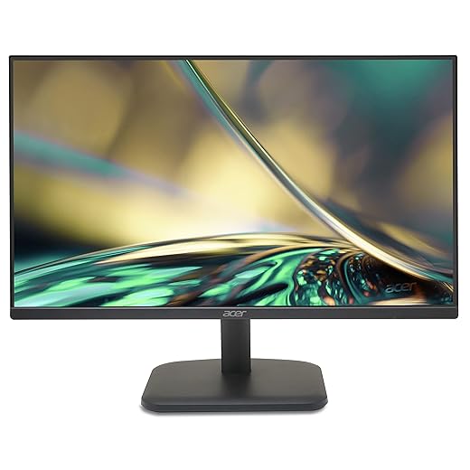 Acer EK241YHBIF - Écran PC 24 " Full HD, 100Hz HDMI/75Hz VGA (1920x1080, 16:9, FreeSync, 1ms VRB, 250 Nits, Comfyview, BlueLightShield, Flicker-Less, 1xVGA/1xHDMI 1.4) Moniteur PC, Couleur Noir