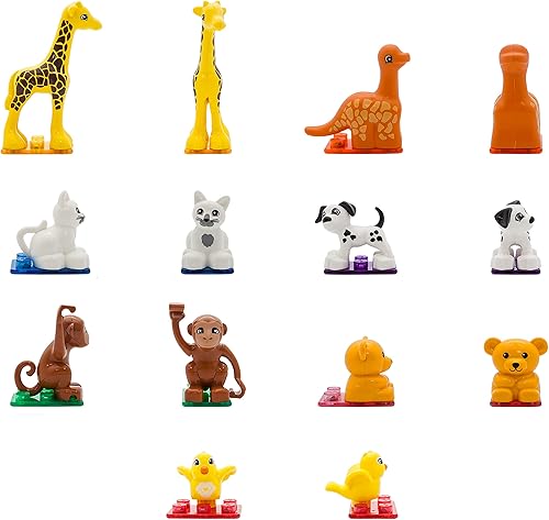 Miniatura 7 de PicassoTiles Juego de figuras de acción de animales magnéticos para imán, bloque de construcción educativo, kit de aprendizaje STEM de construcción,