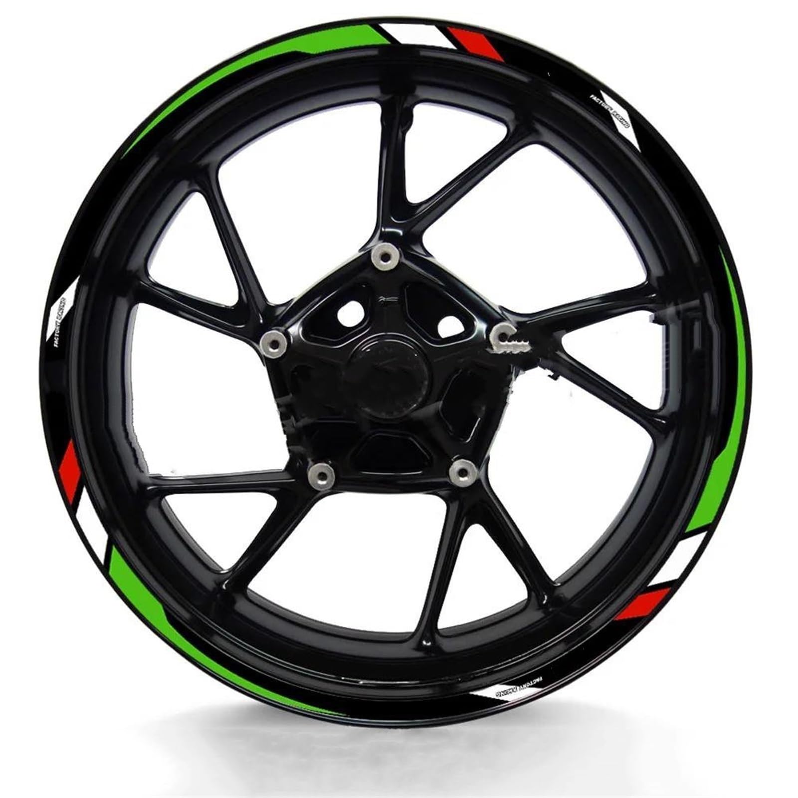 Stickers Motorcycle Wheel Stickers Reflective Decorative Rim for Tuono V4 1100 RSV4 RS150 250 660(Style 5)