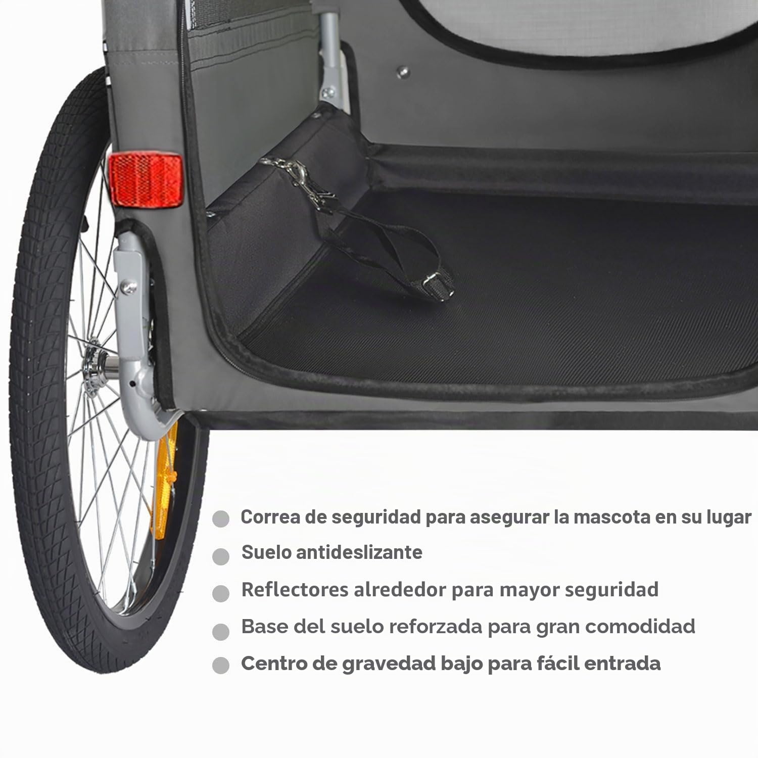 DOGGYHUT® Premium - Remolque grande para perros y bicicletas, tamaño grande, aprox. 270 litros de volumen, para perros medianos y grandes