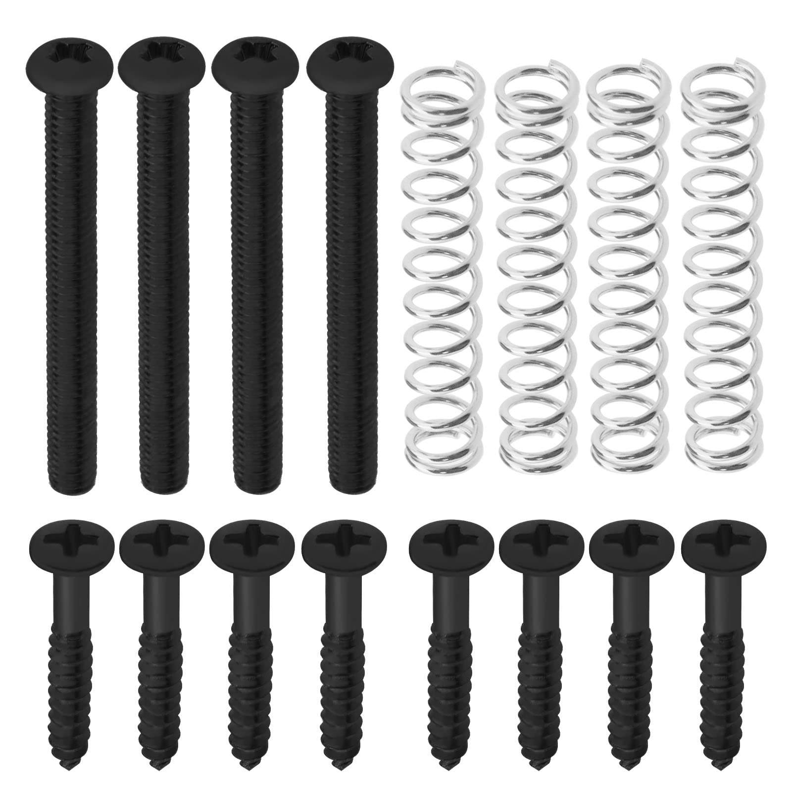 Lot De 16 Vis à Ressort Pour Micro De Guitare - Vis Hauteur, Cadre Et Ressorts Dorés Pour Micros Doubles