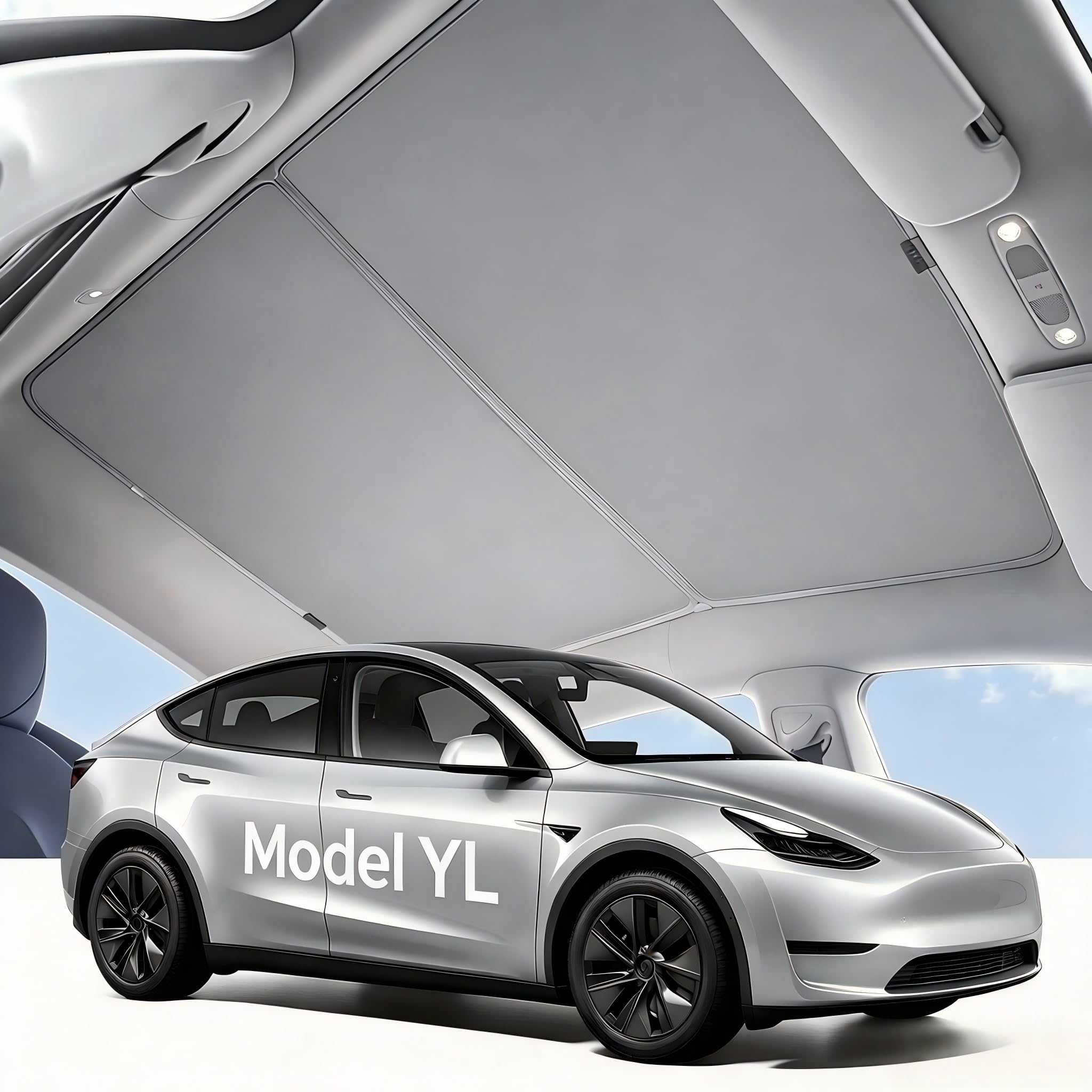 Amazon | テスラ専用 Model YL サンシェード 2026年式対応 石墨烯0透光