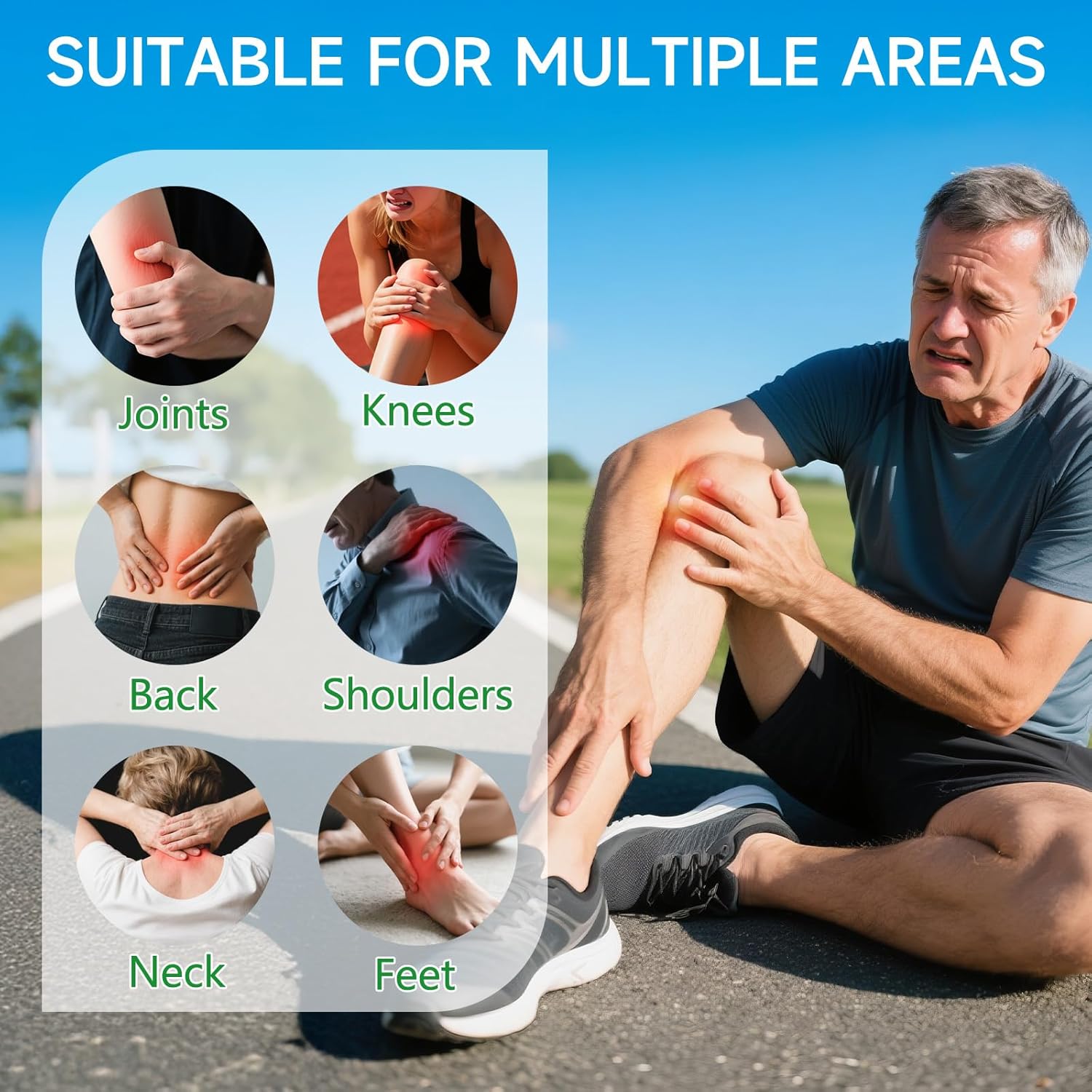 48Pcs Knee Patches, Warming Herbal Plaster Pain Patches, Herbal Knee Patch for Pain Relief Extra Strength, Long Lasting Reduction of Joint Uncomfortable image 7 of 7 B0FBWSRVYX