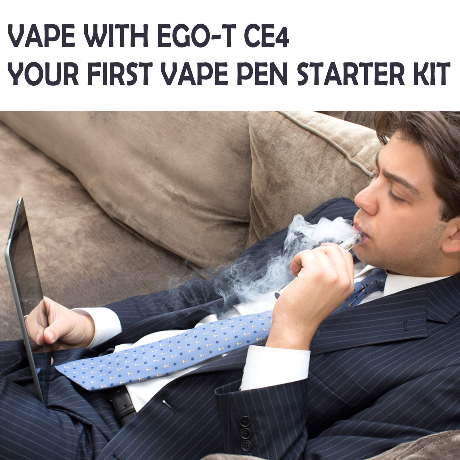 E-cigarette électronique Kit Complet Stylo, Ovuul EGO-T CE4 Mini Vape Pen  de Débutant AIO Atomiseur Vapoteuse Avec 1100mAh Batterie Rechargeable  E-Chicha Sans Nicotine Ni Tabac : Amazon.fr: High-Tech