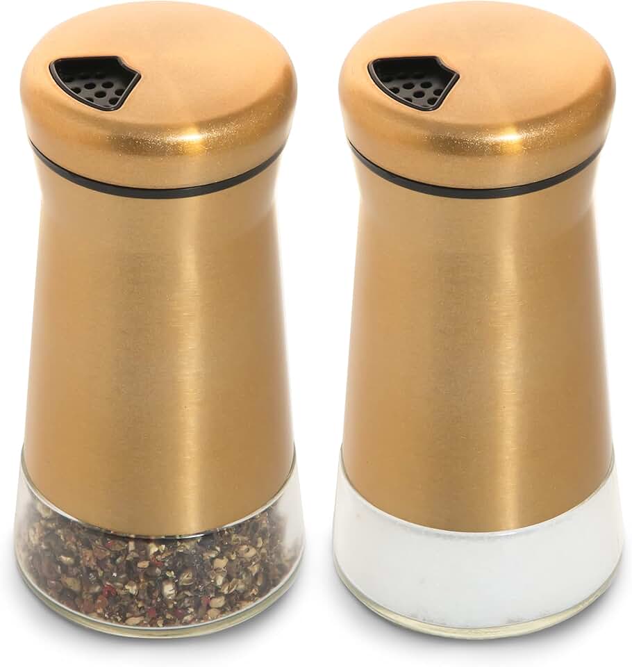 copper salt and pepper shakers