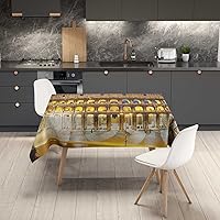Vista 2 de The Colosseum Mantel para mesa rectangular rústico para fiestas de Navidad, 54 x 72 pulgadas