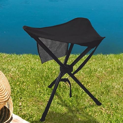 Miniatura 8 de Folding Camp Stool - 100kg Max Weight Tripod Chair  Portable Outdoor Stool  for Adults Camping Travel Hiking Fishing Backpacking BBQ Picnic Concert