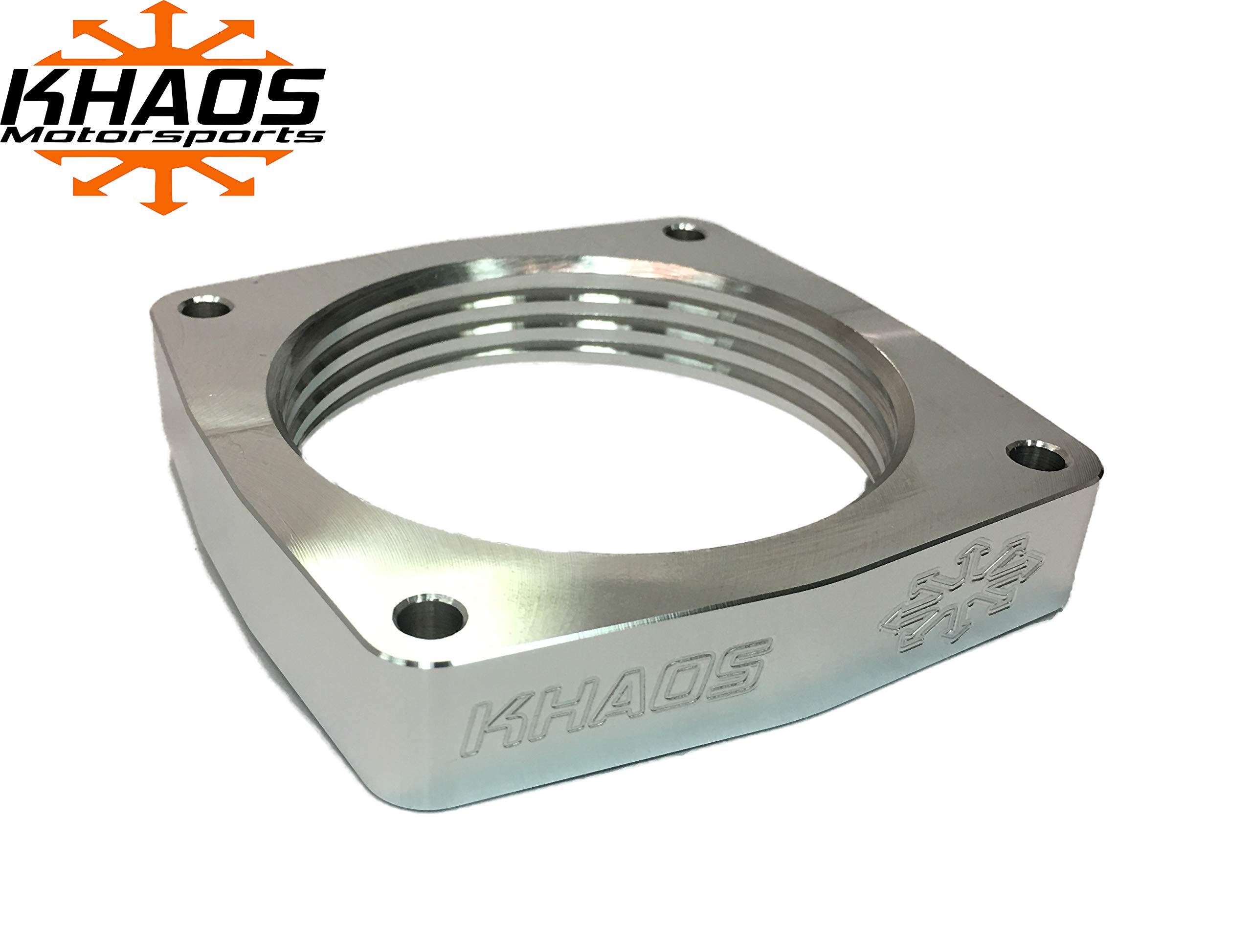 Khaos Motorsports 84mm Helix Throttle Body Spacer Compatible With Dodge Charger/Challenger / 300 / Jeep/Chrysler HEMI 5.7L 6.1L 6.4L