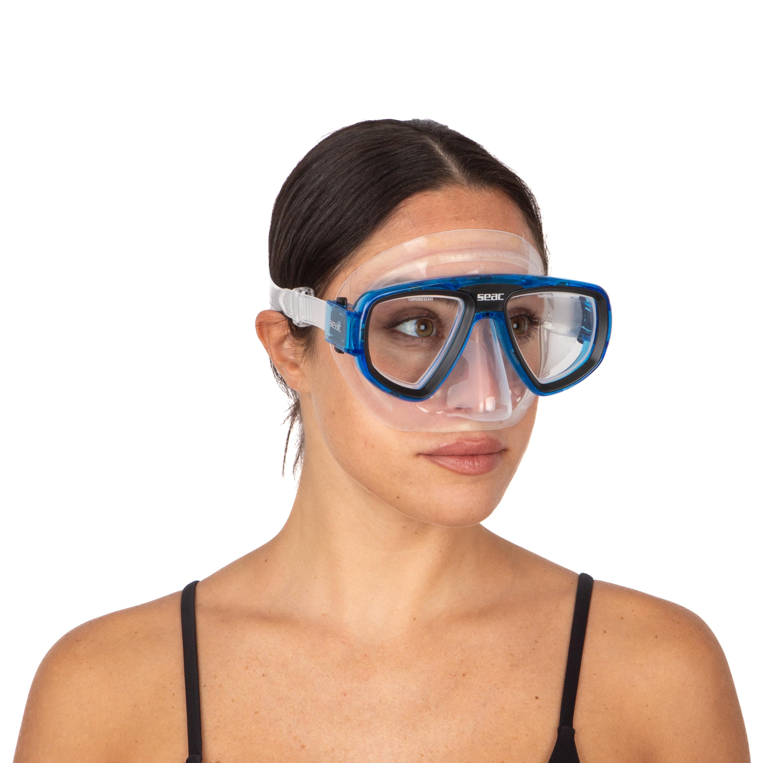 SEAC Set bis Extreme Dry - Set de Silicona para Buceo y Snorkel con Máscara y Snorkel con Sistema Dry Top y Válvula de Purga Unisex Adulto