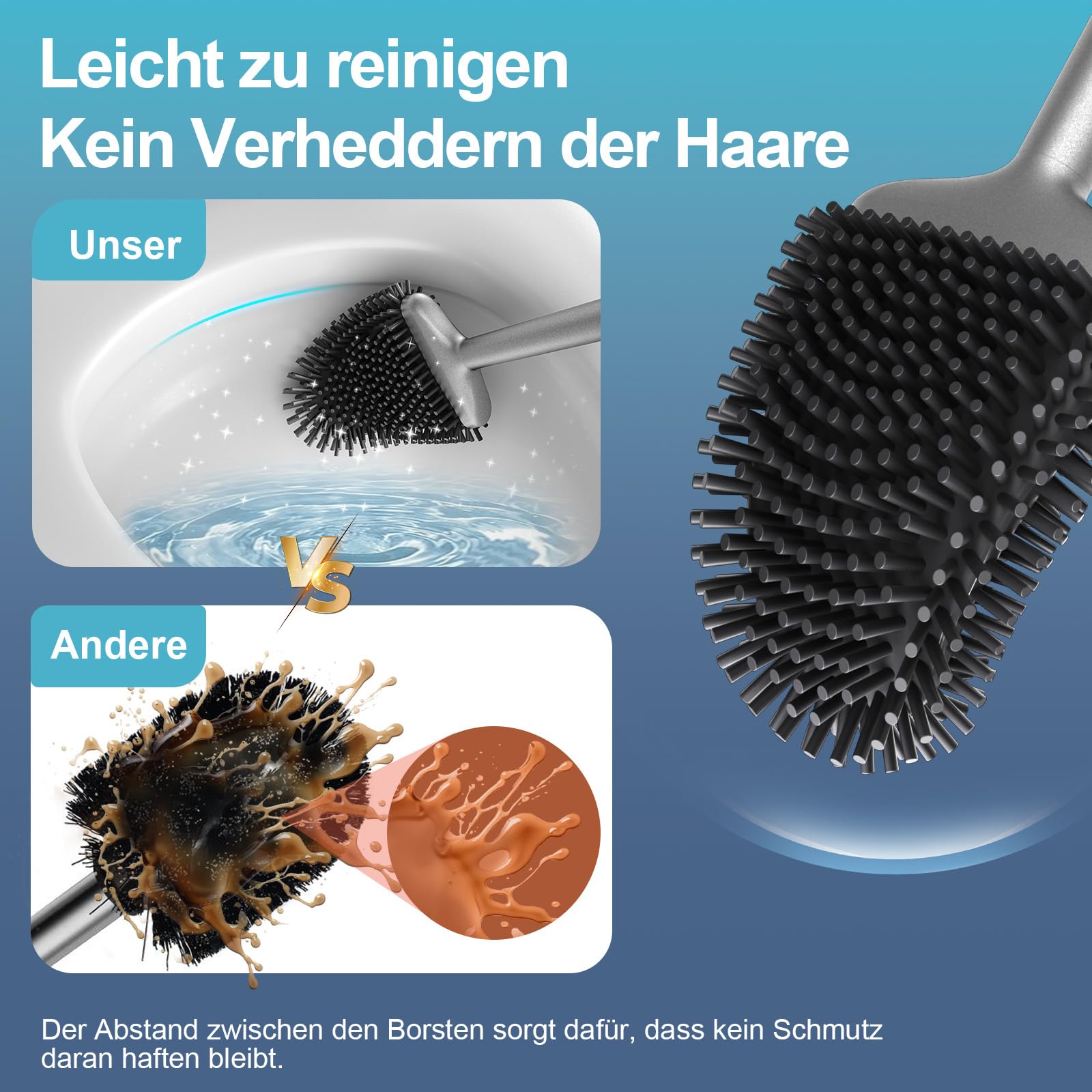Uriginal® Toiletborstel met randreiniger, toiletborstel/wc-borstel voor Uriginal® Toiletborstel met randreiniger, toiletborstel/wc-borstel voor