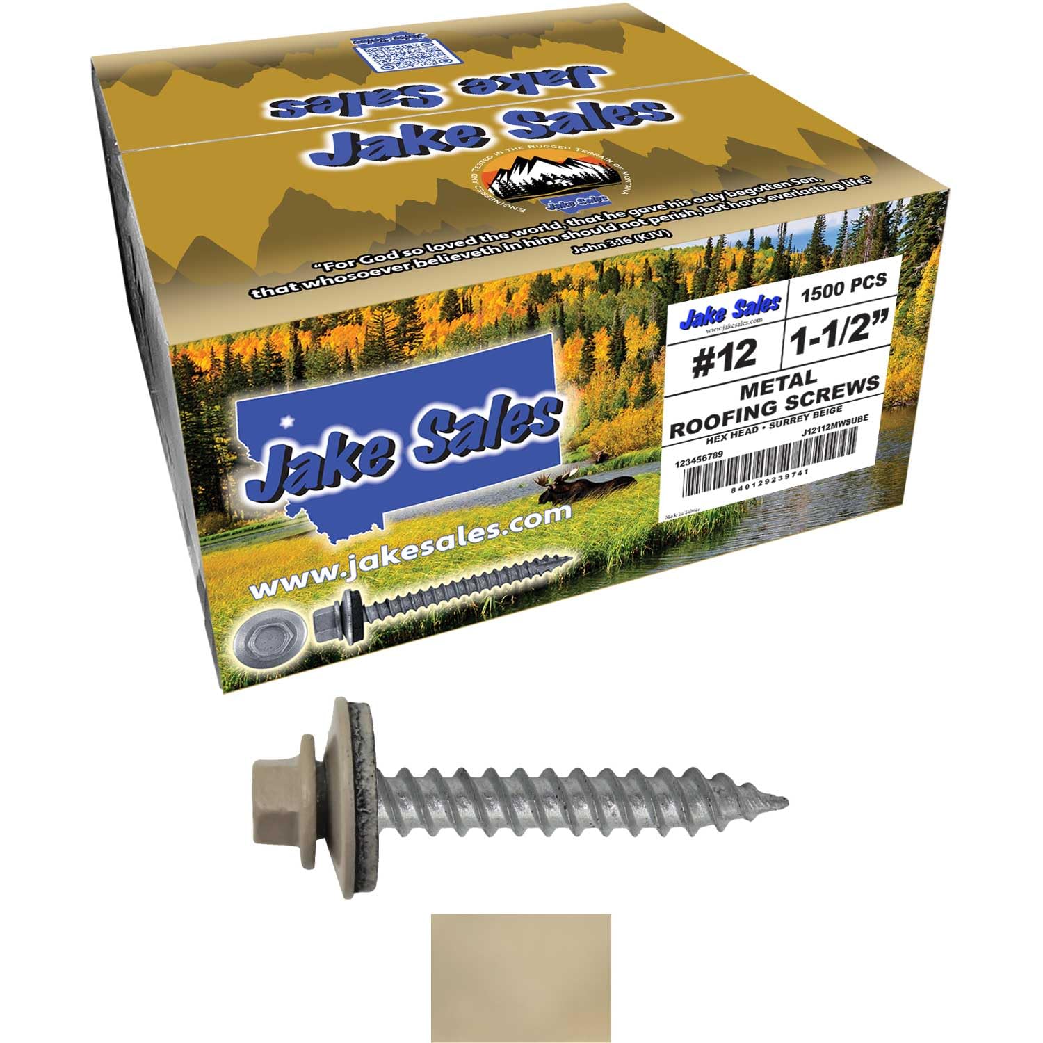 Jake Sales Metal Roofing Screws - 250 Count -11