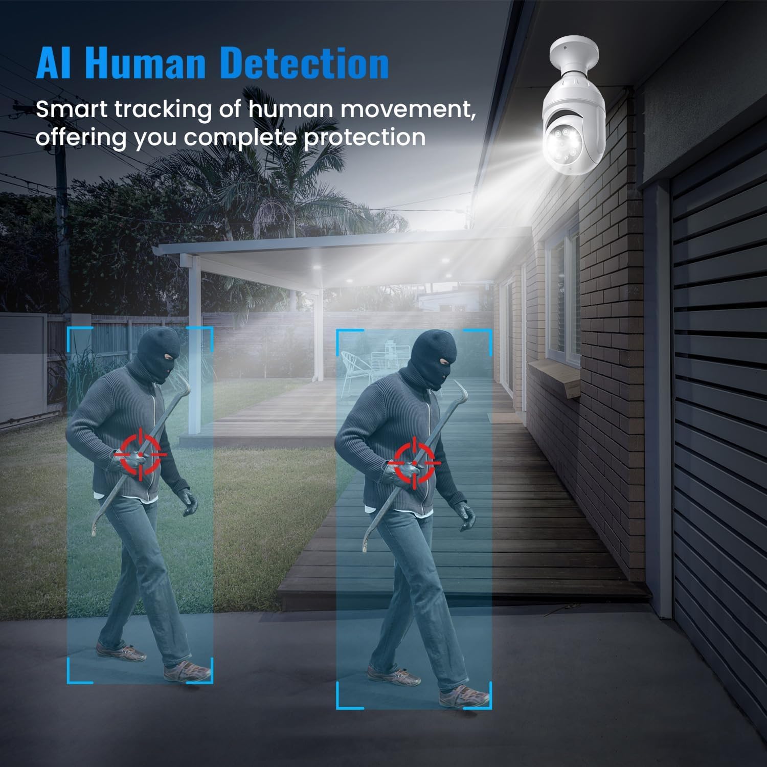 AI Human Detection feature of the SHARKPOP camera