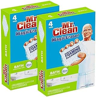 Best Mr. Clean Magic Eraser Bath Scrubber, 4Count (Pack of 2) Review 