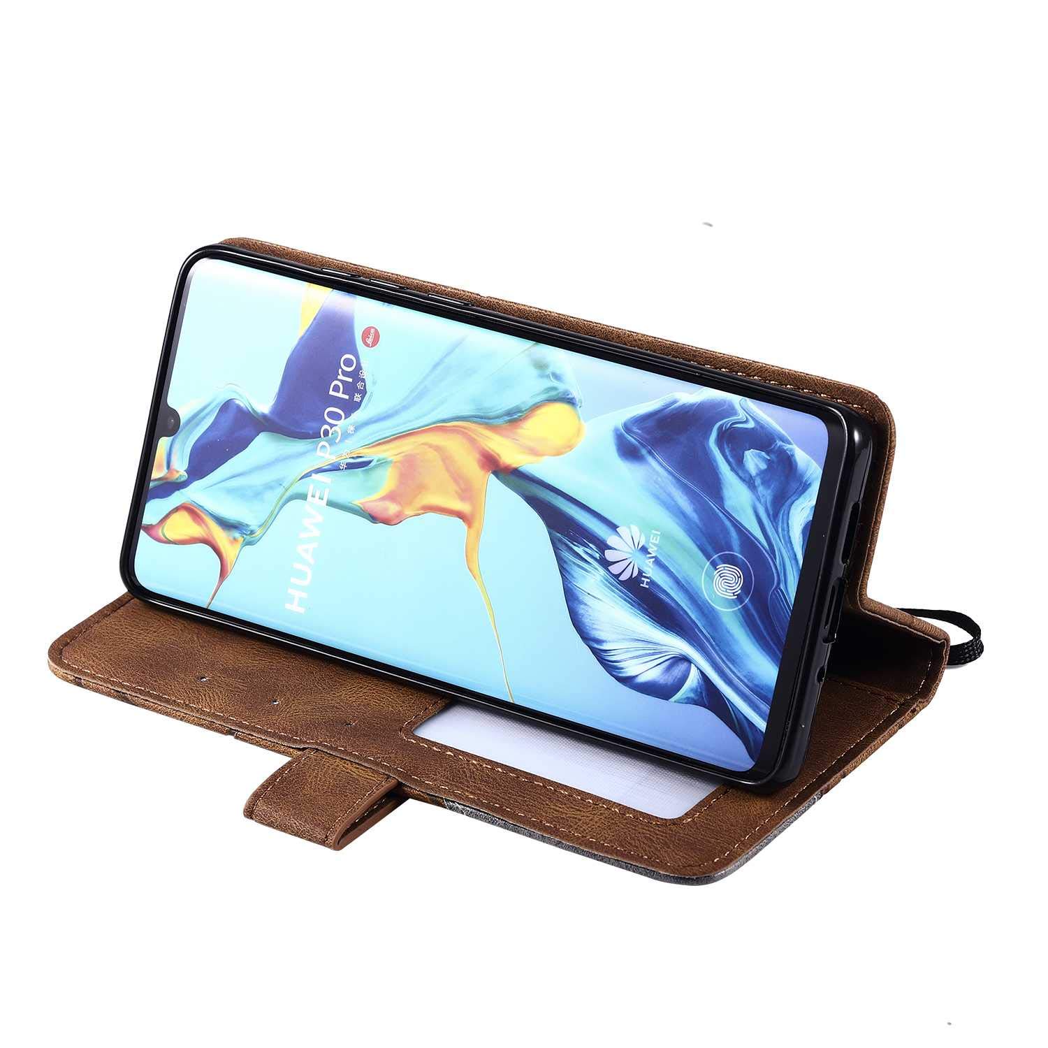 Custodia Portafoglio In Pelle Per Huawei P30 Pro Con Supporto E Chiusura Magnetica, Copertina Flip Con Slot Per Carte, Motivo Farfalla - 3