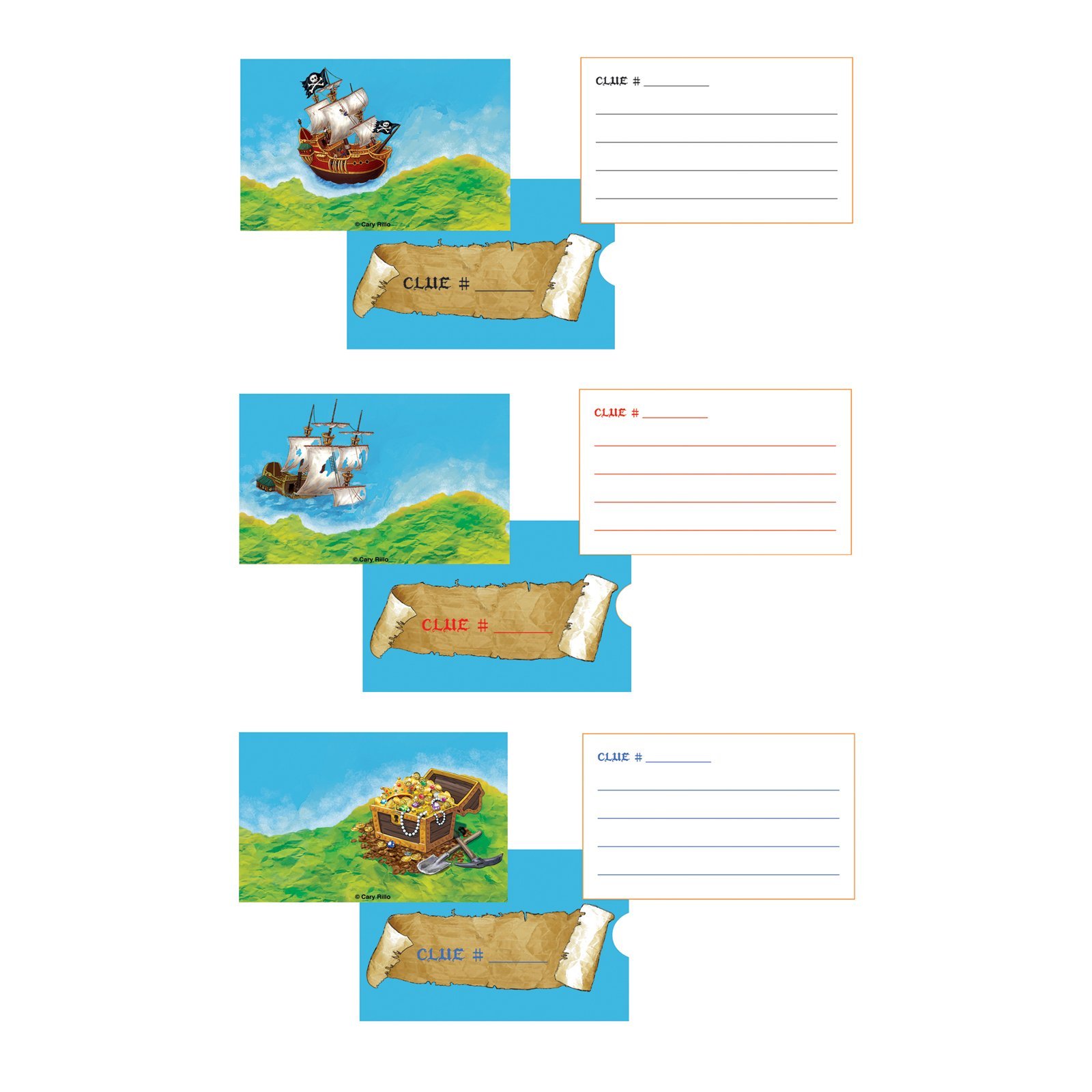 Creative Converting Mens Treasure Hunt Game Black Medium