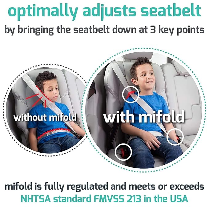 Asiento booster mifold Comfort sin respaldo rojo miniatura 5