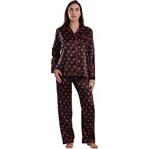 Just Love Satin Pajama Set for Women Long Sleeve Button Down Womens Pajama Sets Soft Loungewear & Sleepwear Sizes S-3X