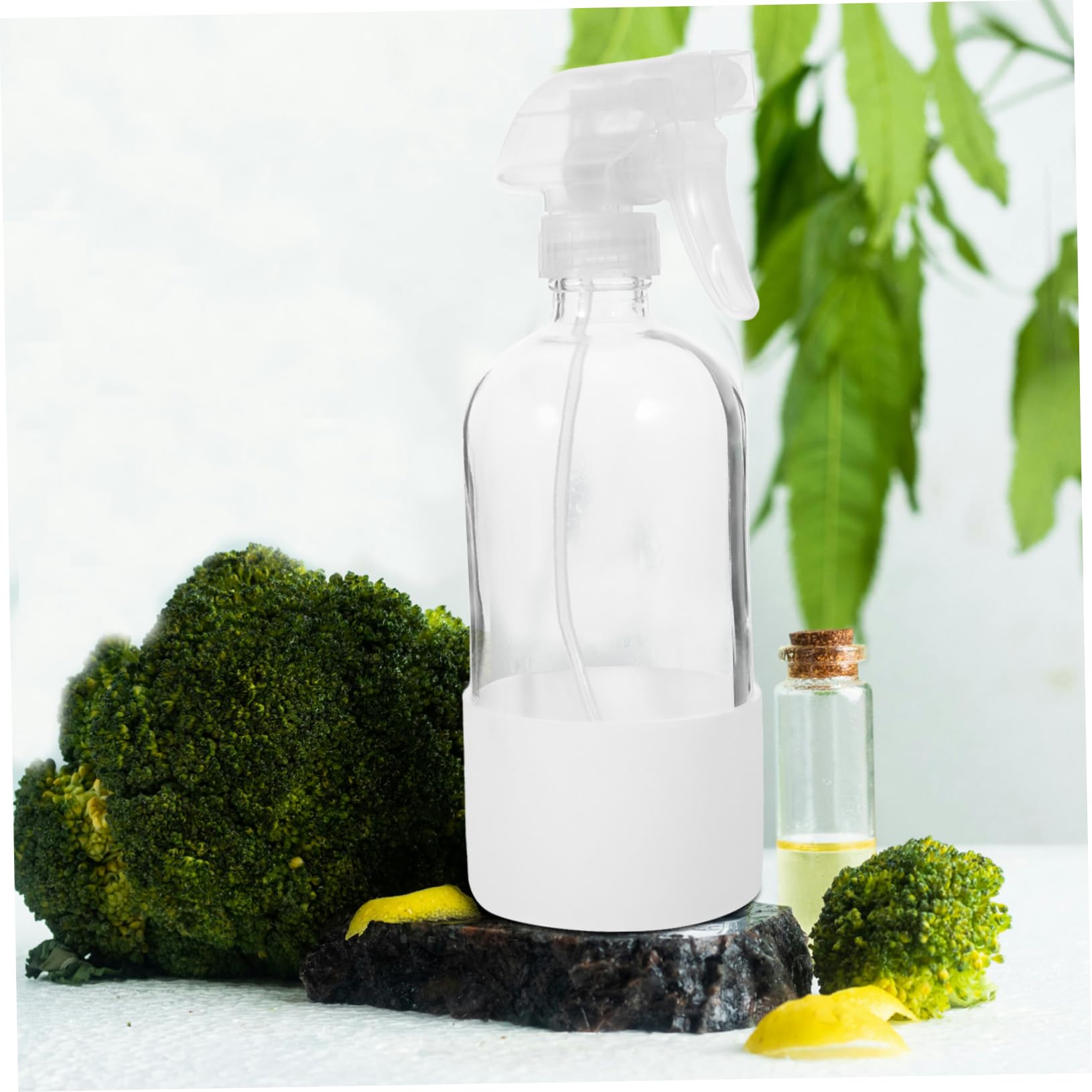 Wasserzerstäuber Sprühflaschen aus Glas mit Silikonschutz 2 Stück 500ml Fassungsvermögen Stabil und Praktisch für Haare und Pflanzenpflege