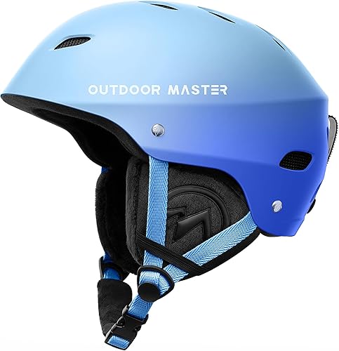 Vista 10 de OutdoorMaster Kelvin - Casco de esquí y snowboard para hombres, mujeres y jóvenes Blanco