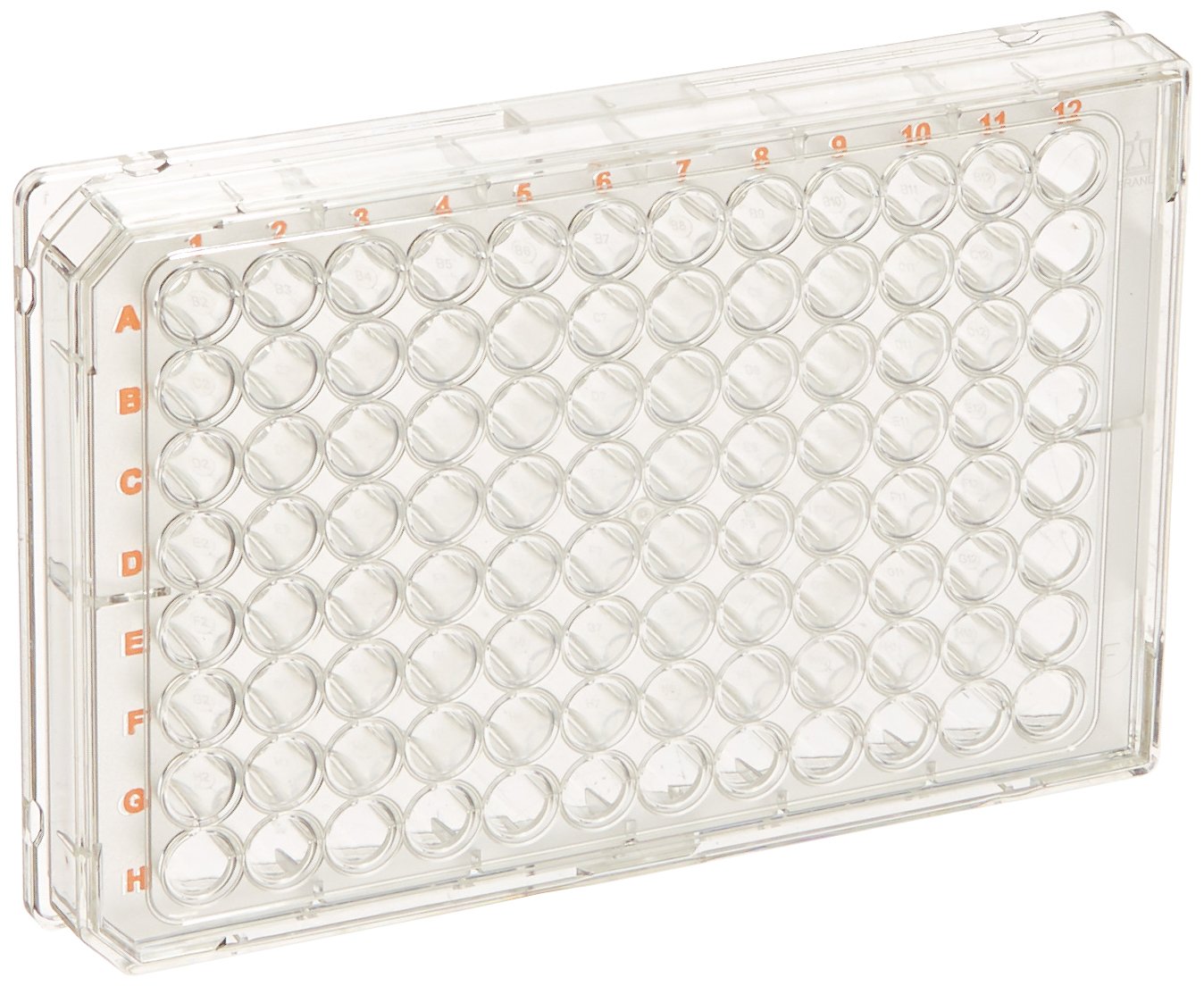 BrandTech Polystyrene Transparent CellGrade Sterile F-Bottom 96-well Standard Microplates, Well Volume 350 µl (Pack of 50)