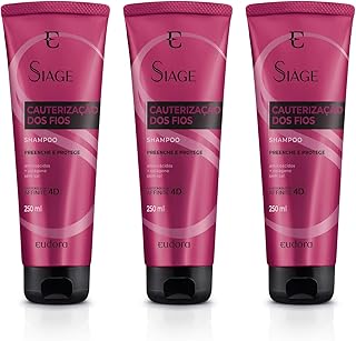 Eudora Kit Siàge Cauterização dos Fios Shampoo 3 Unidades