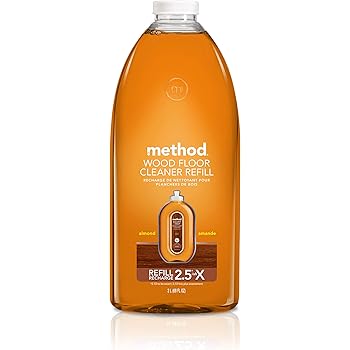 Method Squirt + Mop Hardwood Floor Cleaner Refill, Almond, 68 Ounce