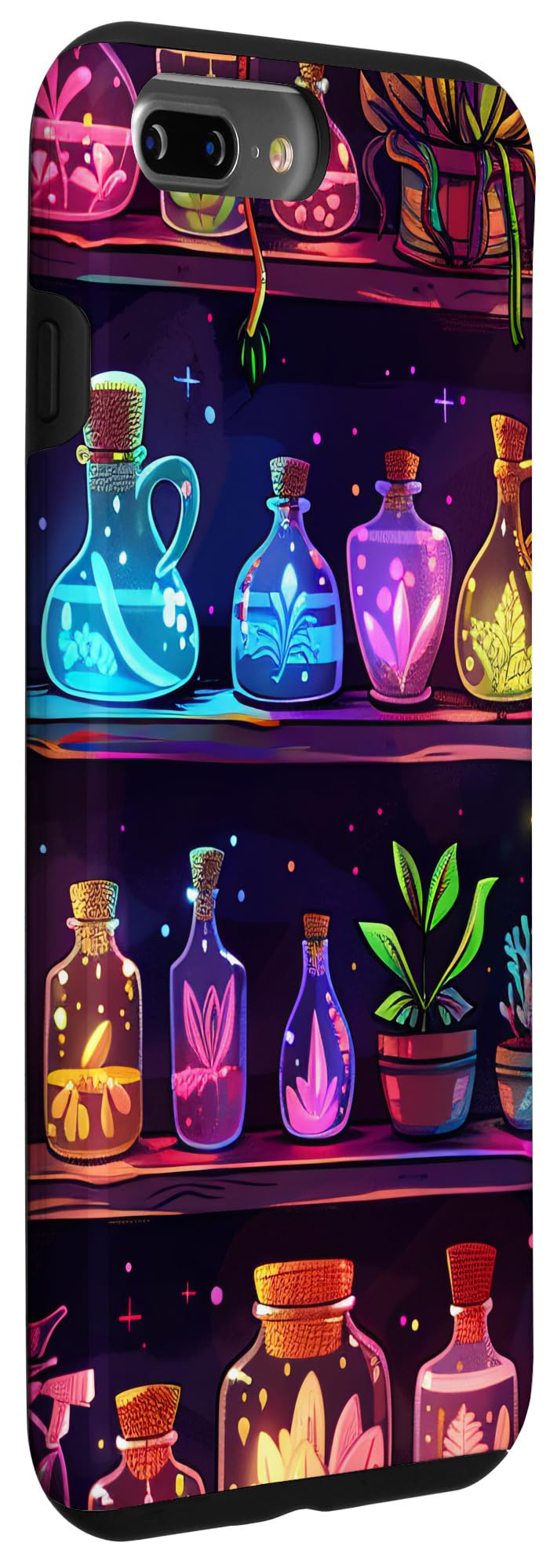 iPhone 7 Plus/8 Plus Plants Glowing Shelves Potion Bottles Colorful Men Women Case - Image 3