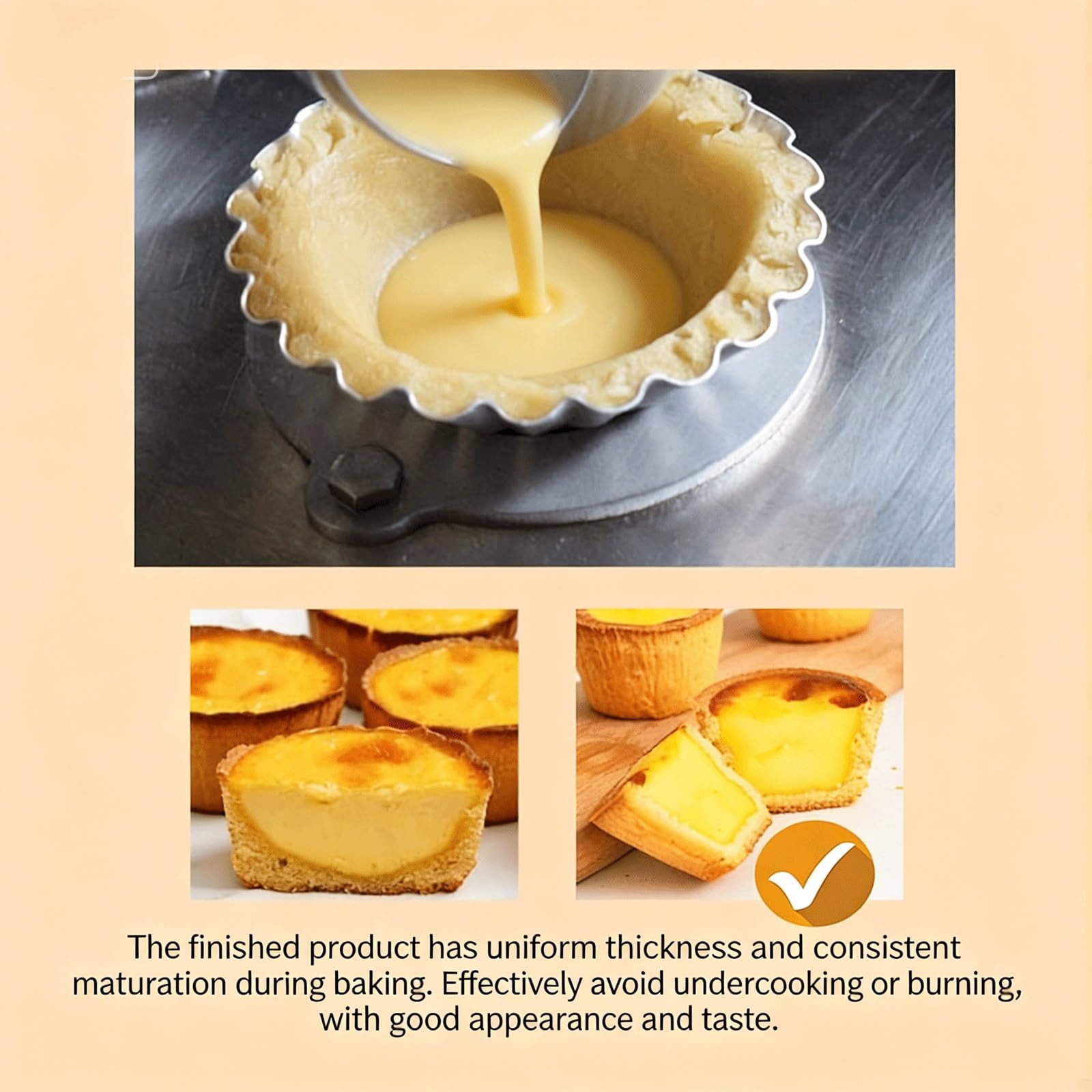 Moule à tarte manuel en acier inoxydable pour tarte à tarte