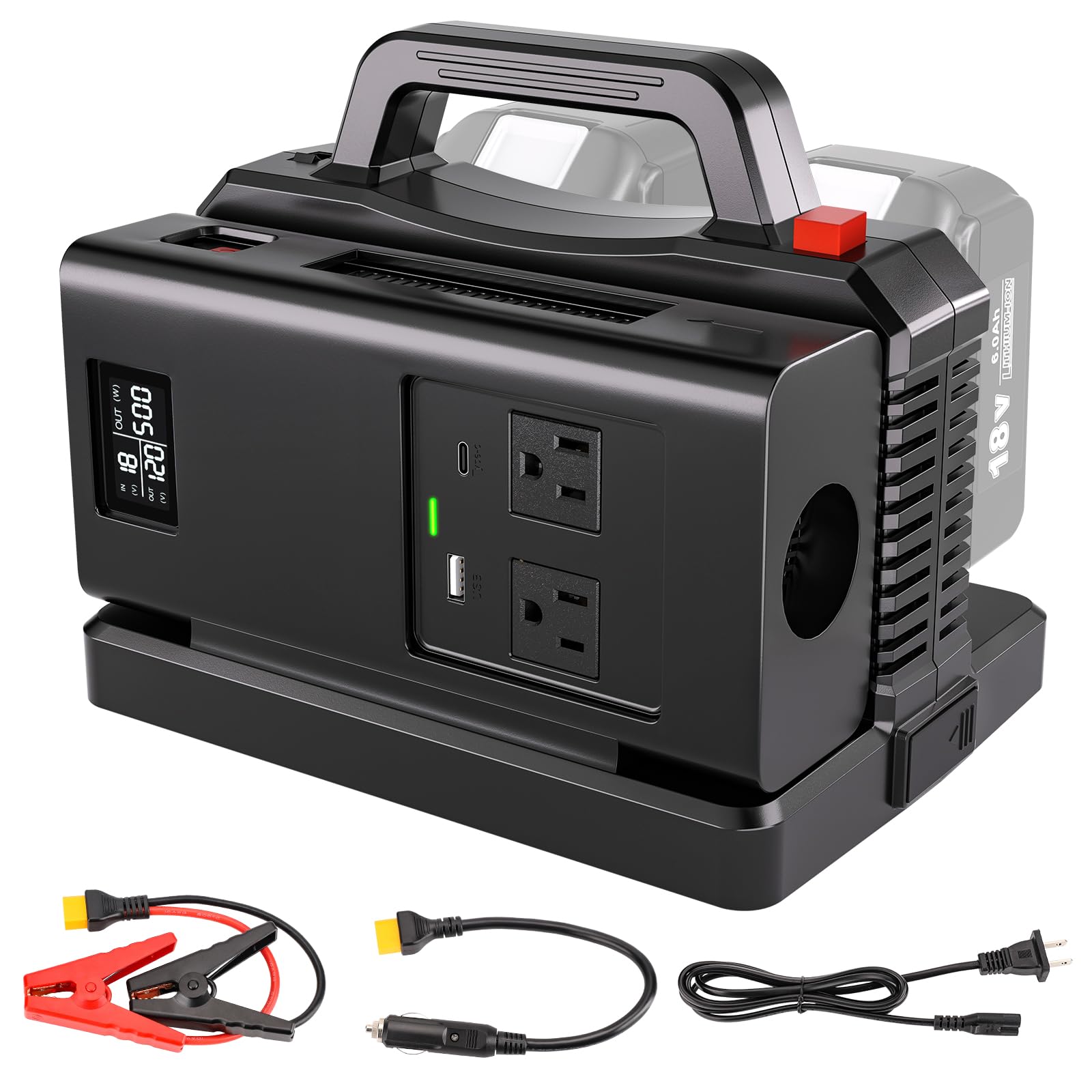 Amazon.co.jp: Adisipsoarin 500W 純正正弦波パワーインバーター