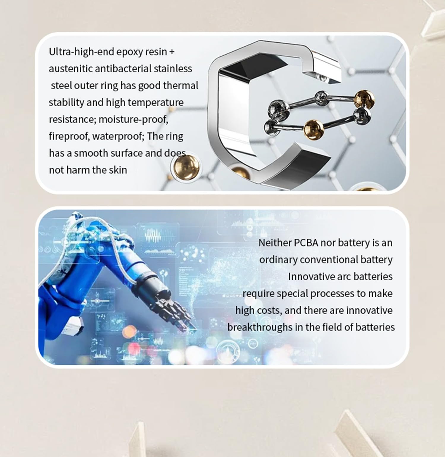 Anillo inteligente, anillo inteligente de salud para mujeres y hombres, IP68, rastreador de fitness, con monitor de frecuencia cardíaca, presión arterial, oxígeno, podómetro, contador de