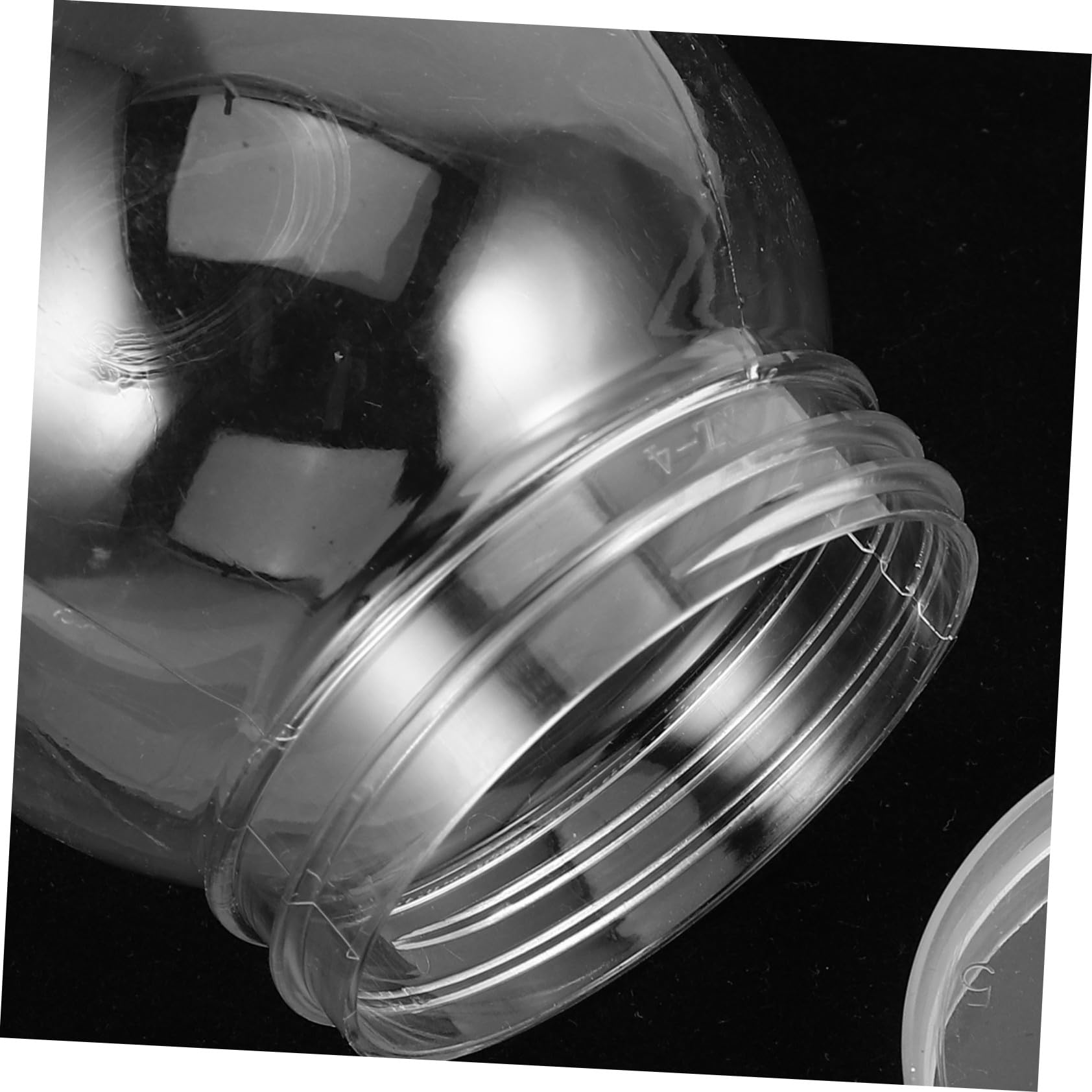 DOITOOL Lot de 15 boules à neige en plastique transparent avec couvercle dévissable, accessoires pour bricolage, artisanat