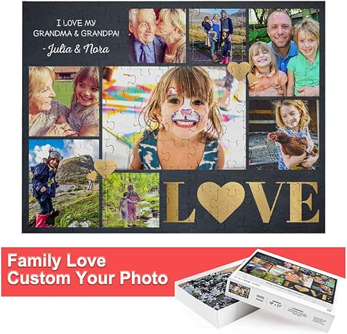 Miniatura 1 de Rompecabezas personalizado, rompecabezas personalizados de fotos de 983005001000 piezas, rompecabezas de collage de imágenes de PUBSOOUP para