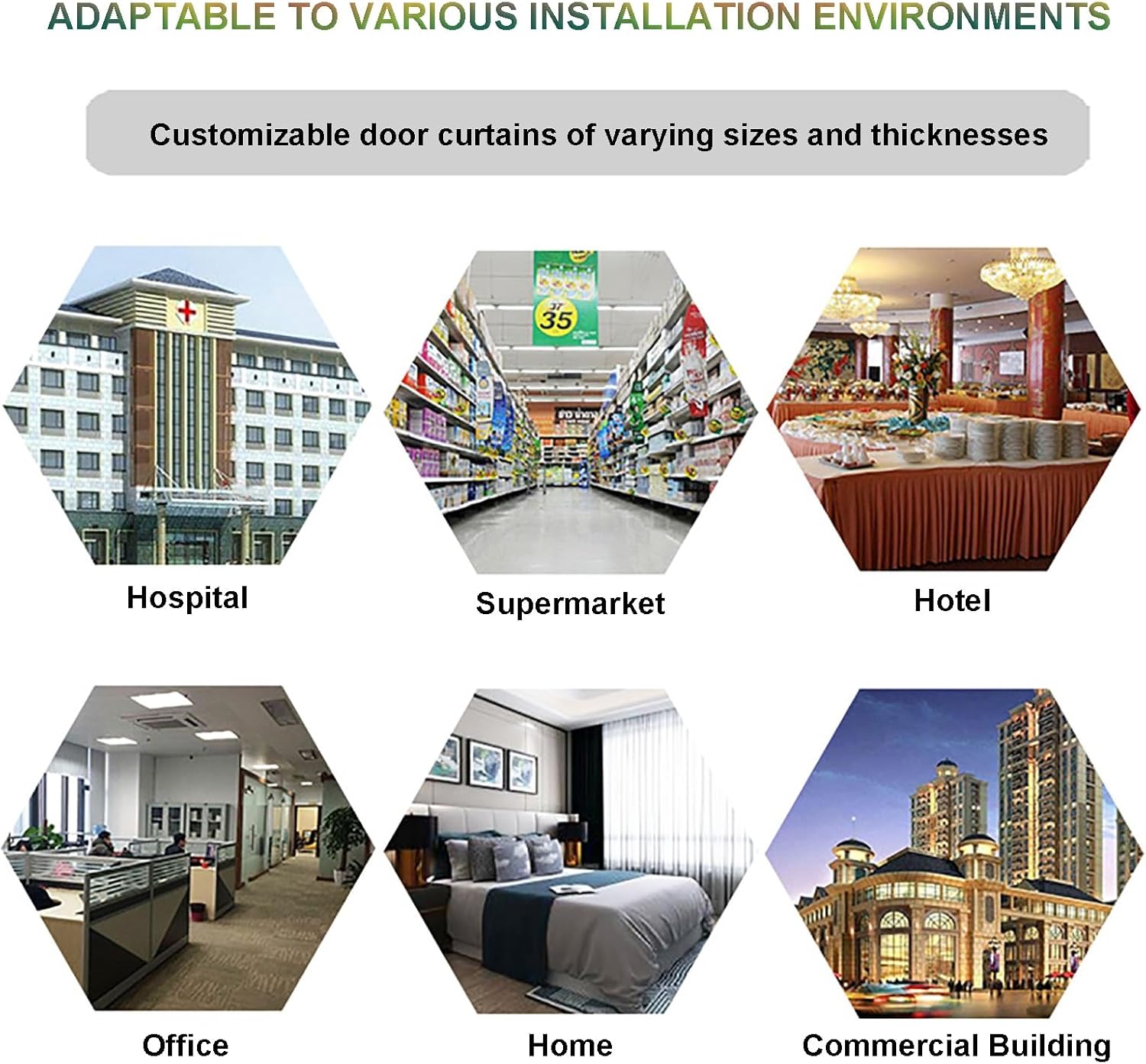 PVC Strip Curtain for Freezer Room, Transparent Door Curtain, Waterproof & Windproof PVC Strip Door for Balcony, Stable & Durable (240x240cm/94.49x94.49in)