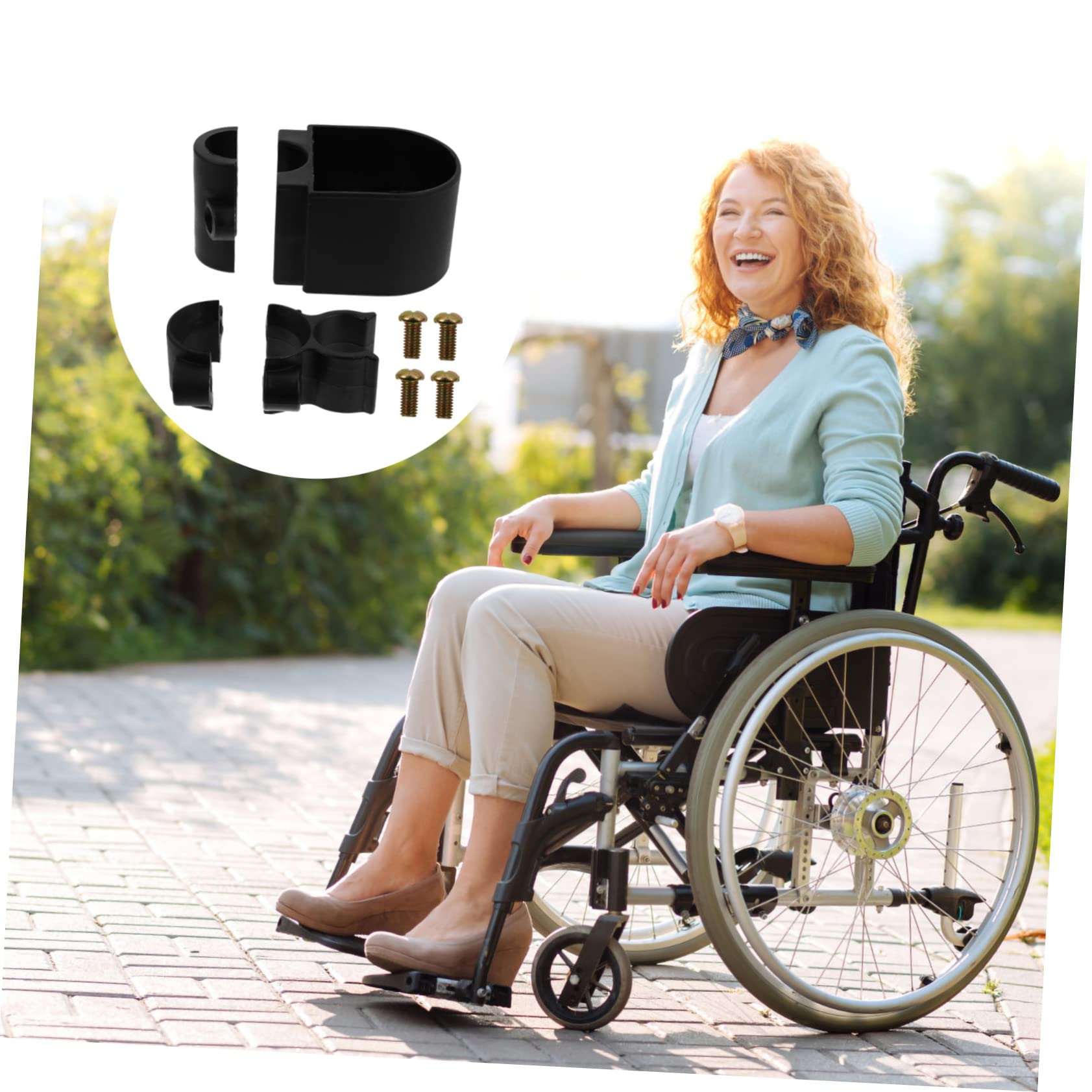 FOMIYES 3 Sets Pcs Wheelchair Cane Holders for Handicap Walker Sticks Hook Power Chair Accessories