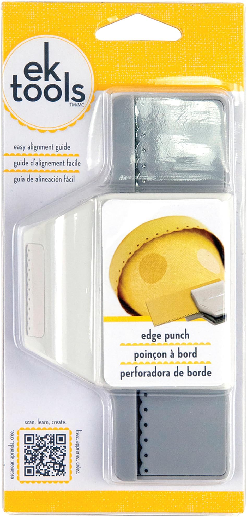 EK Success Tools Edge Dotted Scallop Punch, New Package