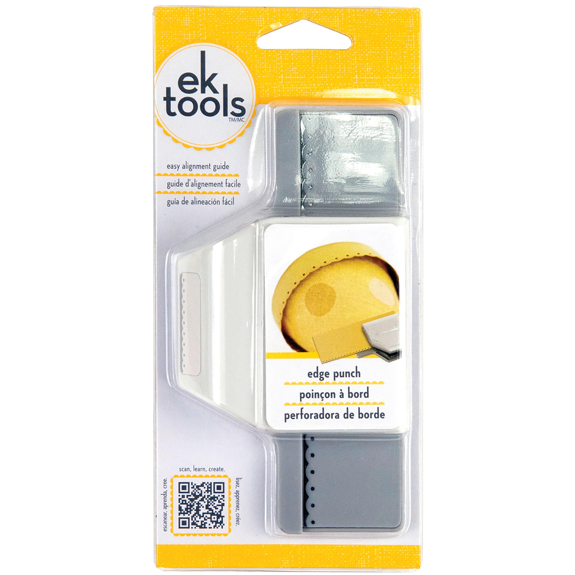 EK Success Tools Edge Dotted Scallop Punch, New Package