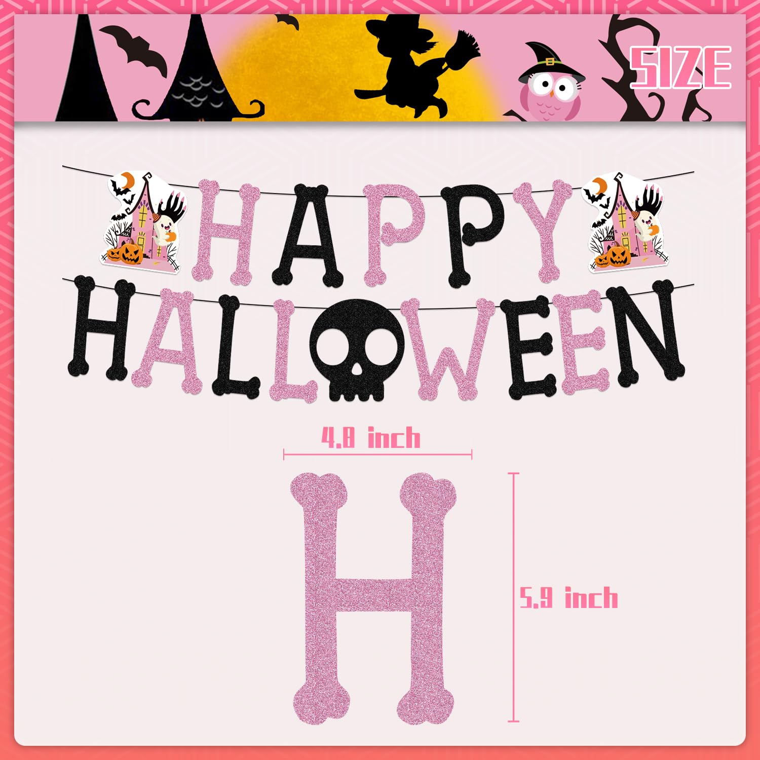 ♡可愛い♡ハロウィン 飾り 63点！ ピンク 壁飾り ♡可愛い