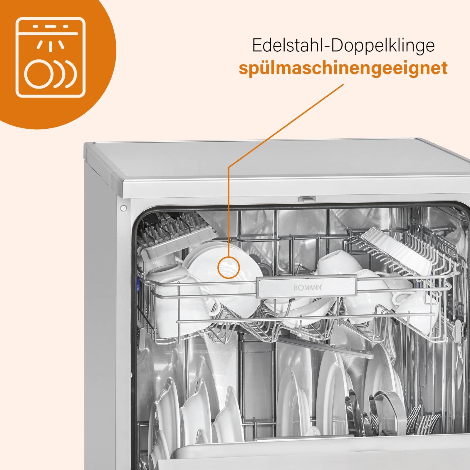 Elektrisches Messer 150 Watt - elektrisches Messer für Fleisch spülmaschinenfest - Doppelklingen Messer elektrisch - elektronisches Messer Profi mit Pflegetuch - Edelstahl Elektromesser