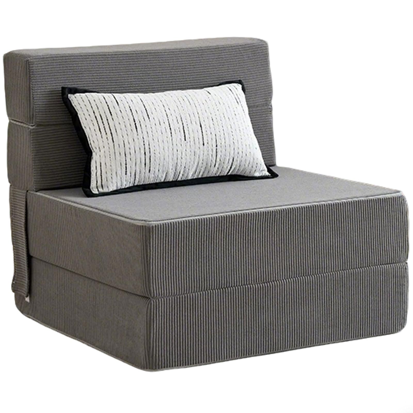 Divano Letto Pieghevole Compresso, Divano Singolo Senza Ossatura Per Appartamento, Più Dimensioni Disponibili(Gray color,90 * 180 * 18cm)