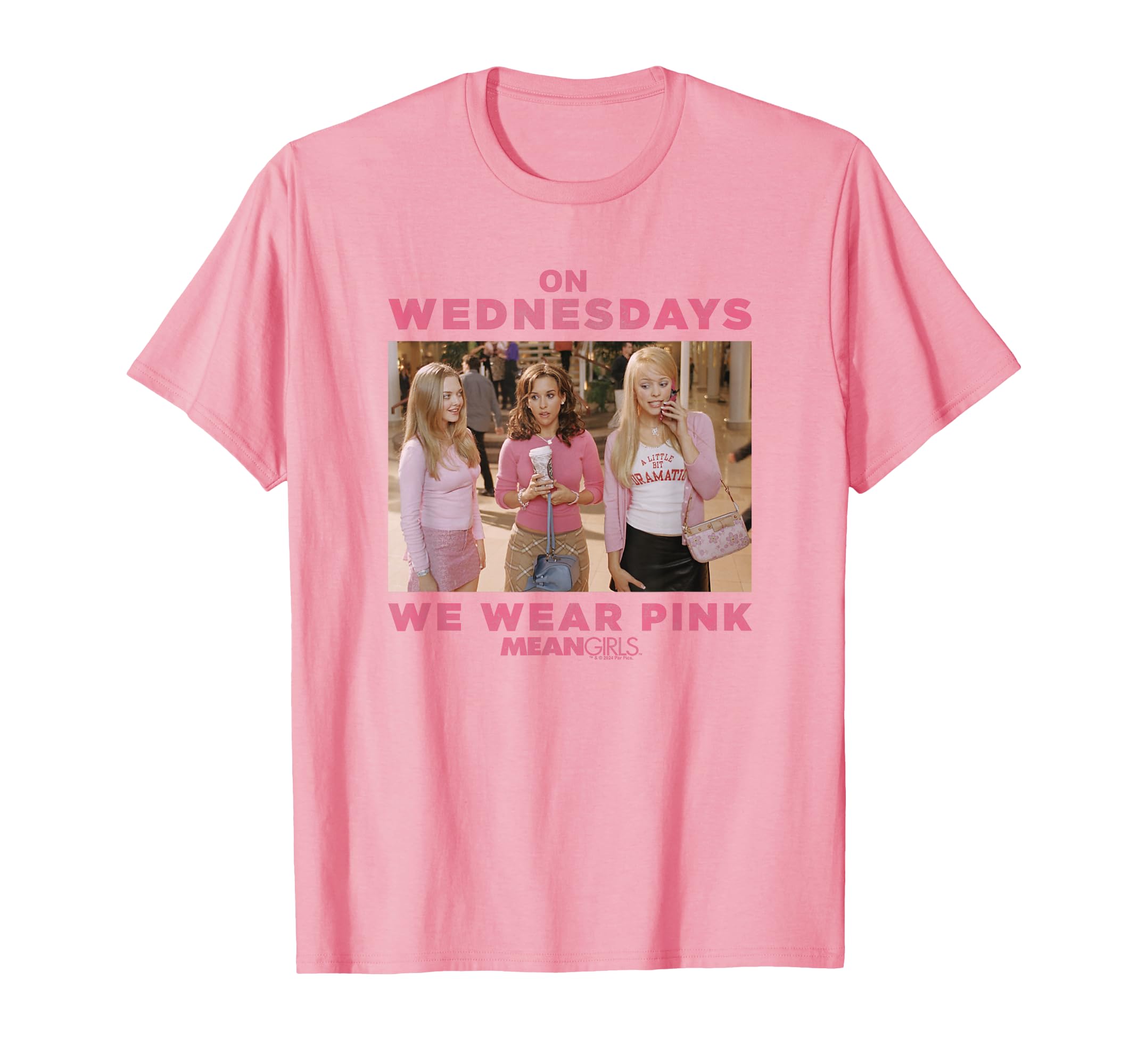 Crop Top 'On Wednesdays We Wear' Rosa - Maglietta Hipster Ragazza Da Film Mean Girls - Foto 3