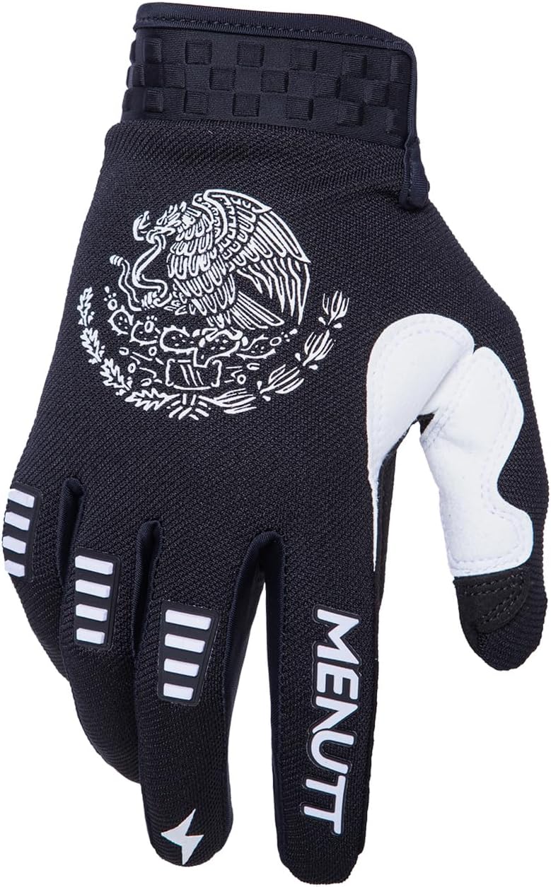 Guantes Motocross para Moto Polyester Small Negro miniatura 1